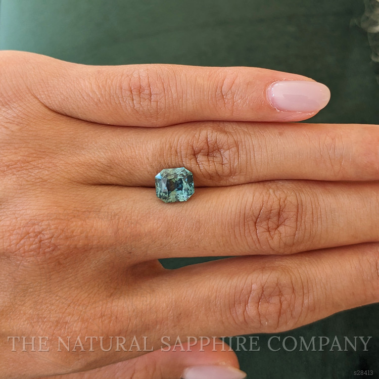 3.11 Ct. Bluish Green Sapphire from Madagascar
