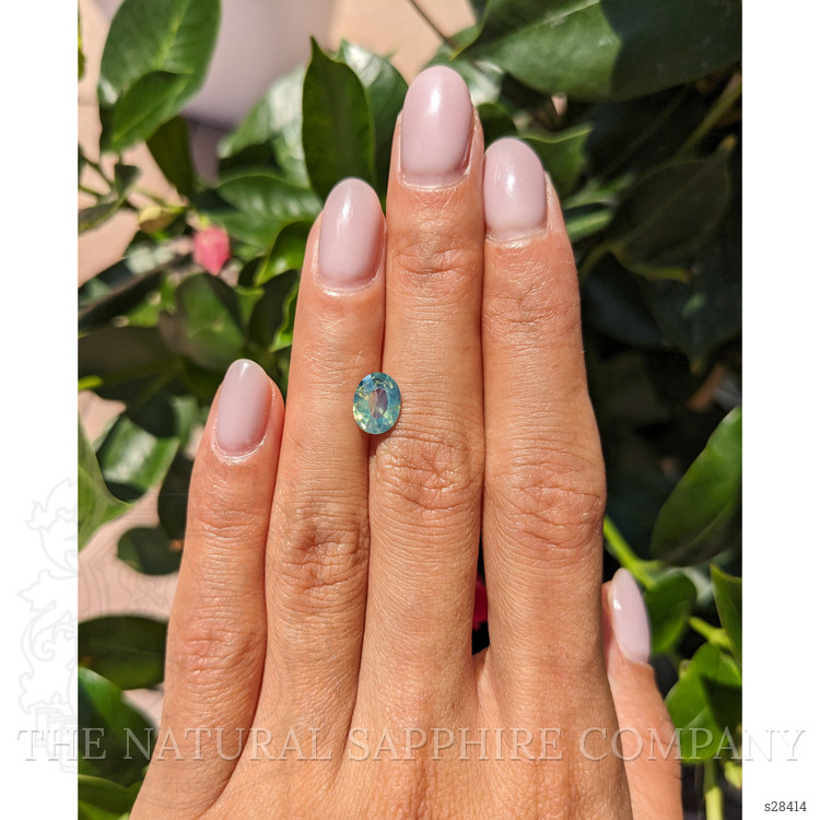 1.61 Ct. Bi Color Sapphire from Ceylon (Sri Lanka)