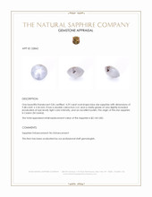 4.29 Ct. Blue Star Sapphire from Ceylon (Sri Lanka) Appraisal