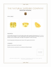 2.04 Ct. Yellow Sapphire from Ceylon (Sri Lanka) Appraisal
