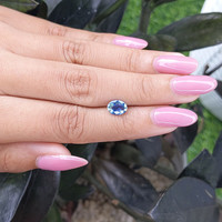 1.29 Ct. Bi Color Sapphire from Ceylon (Sri Lanka) Life Style