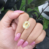 11.02 Ct. Yellow Sapphire from Ceylon (Sri Lanka) Life Style