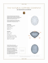 11.02 Ct. Yellow Sapphire from Ceylon (Sri Lanka) 3 D Scan Report