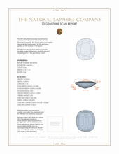 11.52 Ct. Blue Sapphire from Thailand 3 D Scan Report