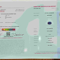 2.01 Ct. Blue Sapphire from Ceylon (Sri Lanka) Scan Report