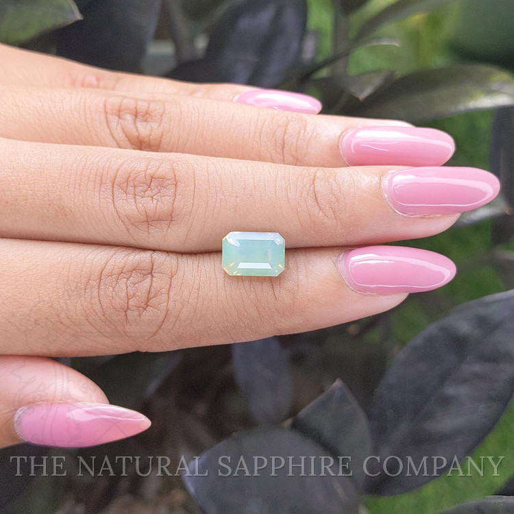 3.61 Ct. Yellowish Green Sapphire from Madagascar