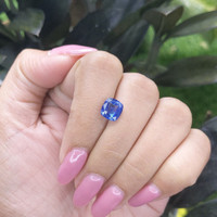 2.41 Ct. Blue Sapphire from Tanzania Life Style