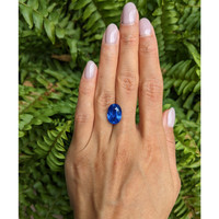 10.11 Ct. Blue Sapphire from Madagascar Life Style