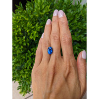 5.19 Ct. Blue Sapphire from Madagascar Life Style