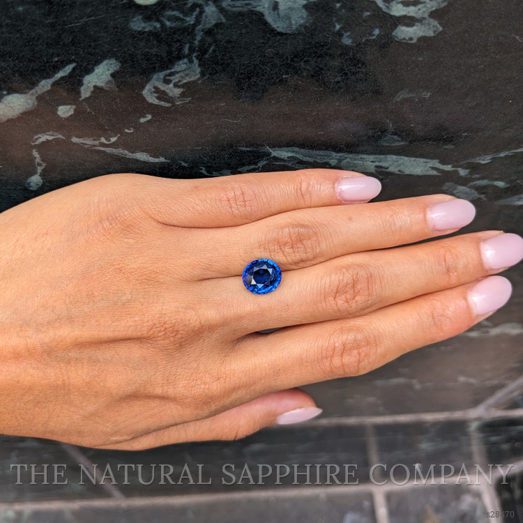 5.04 Ct. Blue Sapphire from Ceylon (Sri Lanka)