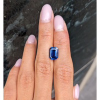 4.03 Ct. Blue Sapphire from Madagascar Life Style