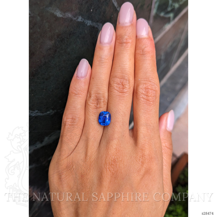 4.21 Ct. Blue Sapphire from Ceylon (Sri Lanka)
