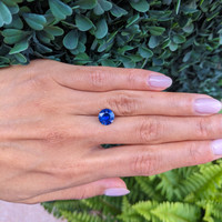 2.87 Ct. Blue Sapphire from Ceylon (Sri Lanka) Life Style