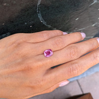 3.03 Ct. Pink Sapphire from Madagascar Life Style