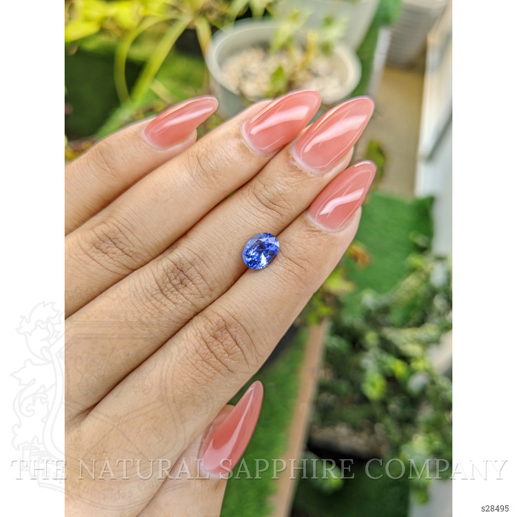 1.88 Ct. Blue Sapphire from Ceylon (Sri Lanka)