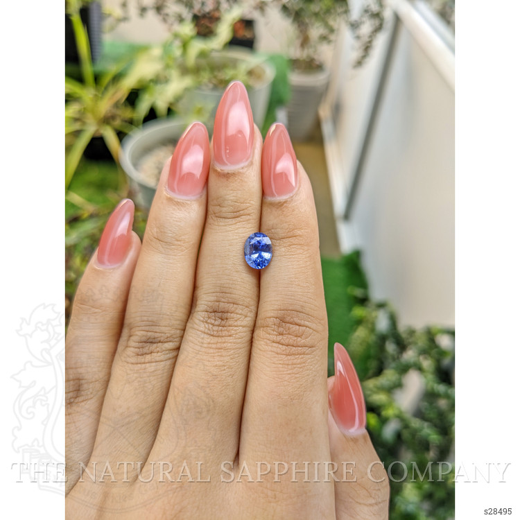 1.88 Ct. Blue Sapphire from Ceylon (Sri Lanka)