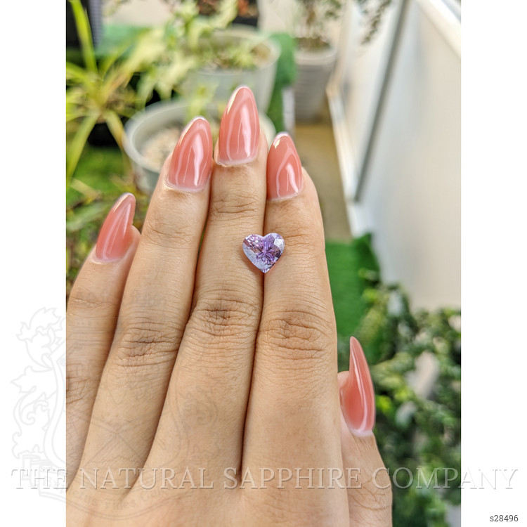 3.00 Ct. Pinkish Purple Sapphire from Ceylon (Sri Lanka)