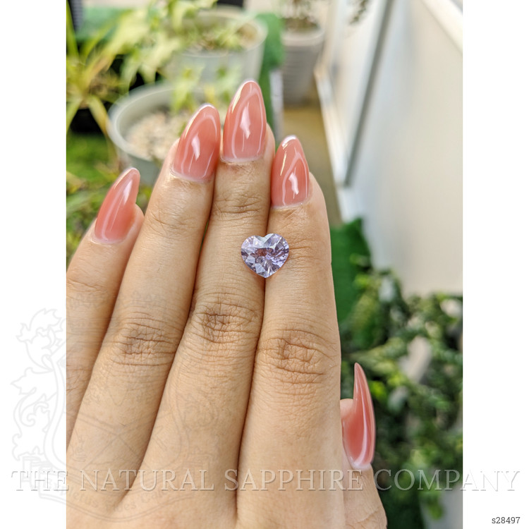 3.14 Ct. Pinkish Purple Sapphire from Ceylon (Sri Lanka)