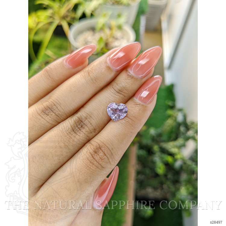 3.14 Ct. Pinkish Purple Sapphire from Ceylon (Sri Lanka)