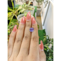 2.69 Ct. Pinkish Purple Sapphire from Ceylon (Sri Lanka) Life Style