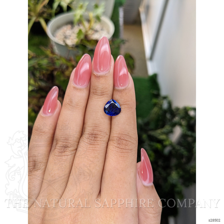 2.89 Ct. Blue Sapphire from Ceylon (Sri Lanka)