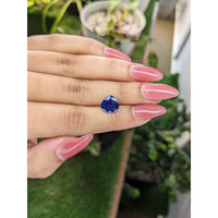 2.89 Ct. Blue Sapphire from Ceylon (Sri Lanka) Life Style