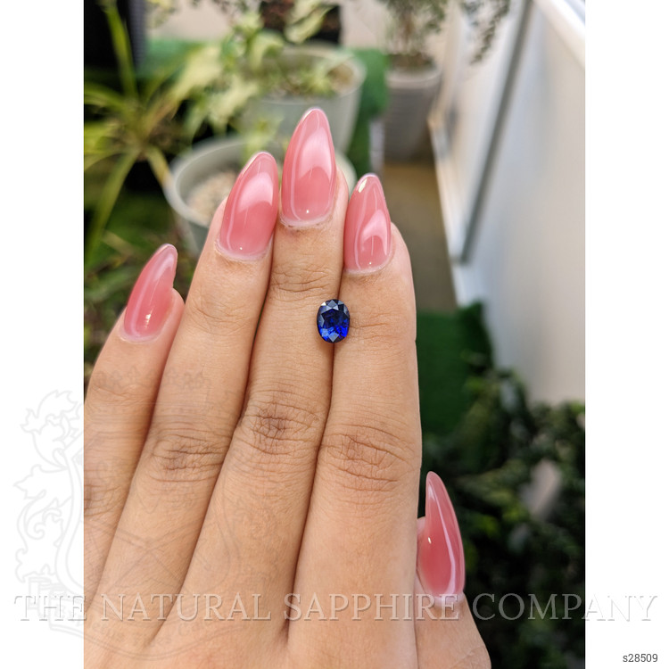 1.76 Ct. Blue Sapphire from Ceylon (Sri Lanka)