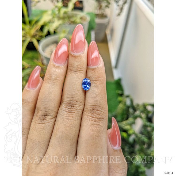 1.32 Ct. Blue Sapphire from Ceylon (Sri Lanka)