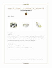 1.97 Ct. Yellow Sapphire from Ceylon (Sri Lanka) Appraisal