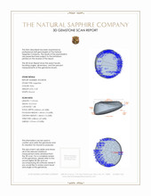 5.20 Ct. Grey Star Sapphire from Ceylon (Sri Lanka) 3 D Scan Report
