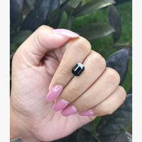 3.65 Ct. Bluish Green Sapphire from Madagascar Life Style