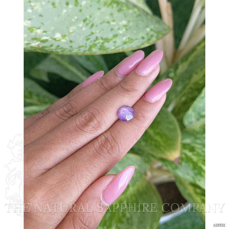 3.26 Ct. Purple Star Sapphire from Ceylon (Sri Lanka)