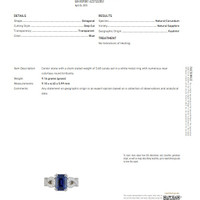 3.68 Ct. Blue Sapphire from Kashmir Scan Report