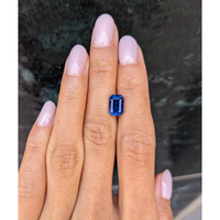 3.68 Ct. Blue Sapphire from Kashmir Life Style