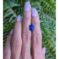 3.68 Ct. Blue Sapphire from Kashmir Life Style