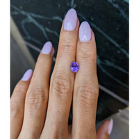 1.64 Ct. Violet Sapphire from Ceylon (Sri Lanka) Life Style