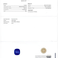 6.06 Ct. Blue Sapphire from Madagascar Scan Report