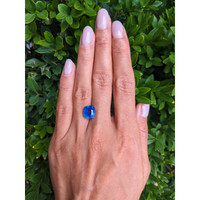 6.06 Ct. Blue Sapphire from Madagascar Life Style