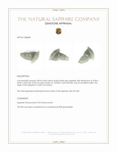 338.93 Ct. Bluish Grey Sapphire Crystal from Ceylon (Sri Lanka) Appraisal