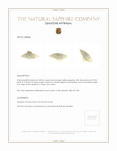 252.06 Ct. Yellow Sapphire Crystal from Ceylon (Sri Lanka) Appraisal