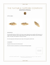 248.78 Ct. Yellowish Brown Rough Sapphire Crystal from Ceylon (Sri Lanka) Appraisal