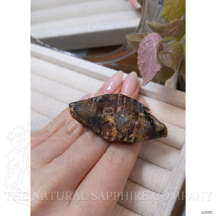 244.36 Ct. Black Rough Sapphire Crystal from Ceylon (Sri Lanka)