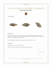 223.32 Ct. Greyish Blue Sapphire Crystal from Ceylon (Sri Lanka) Appraisal