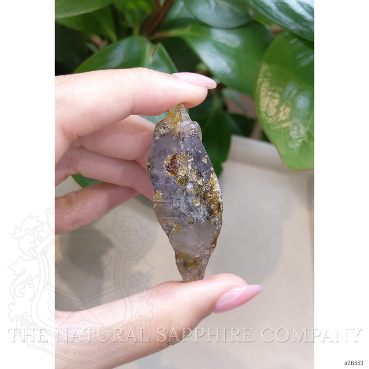 223.32 Ct. Greyish Blue Sapphire Crystal from Ceylon (Sri Lanka)