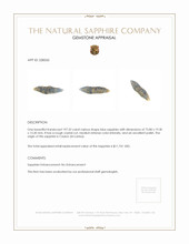 197.32 Ct. Blue Sapphire Crystal from Ceylon (Sri Lanka) Appraisal