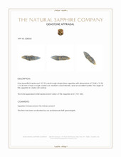 197.32 Ct. Blue Rough Sapphire Crystal from Ceylon (Sri Lanka) Appraisal