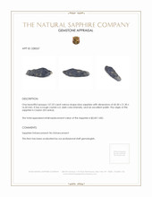 157.33 Ct. Blue Rough Sapphire Crystal from Ceylon (Sri Lanka) Appraisal