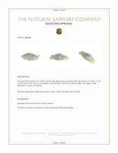 153.09 Ct. Grey Rough Sapphire from Ceylon (Sri Lanka) Appraisal