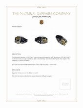 141.42 Ct. Blue Sapphire Crystal from Ceylon (Sri Lanka) Appraisal