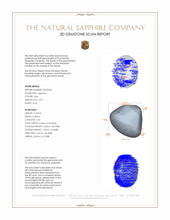 3.95 Ct. Grey Star Sapphire from Ceylon (Sri Lanka) 3 D Scan Report